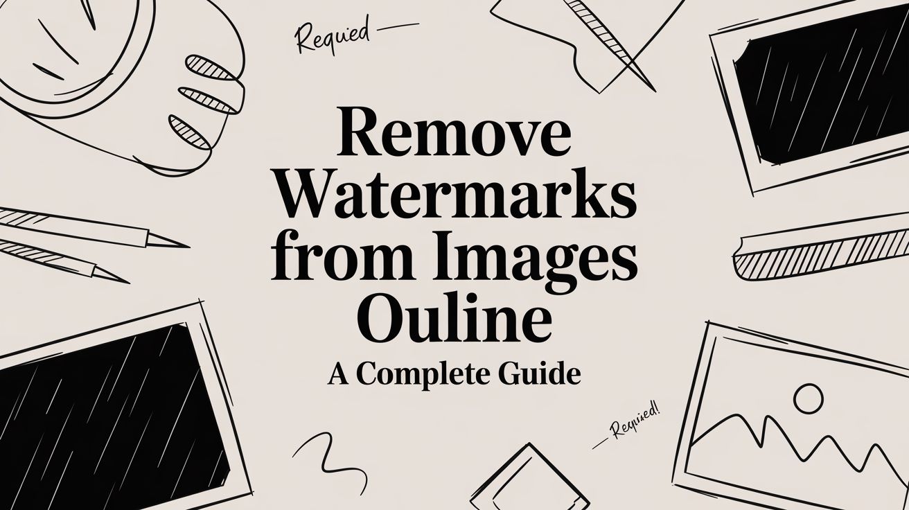 Remove Watermarks From Images Online A Complete Guide