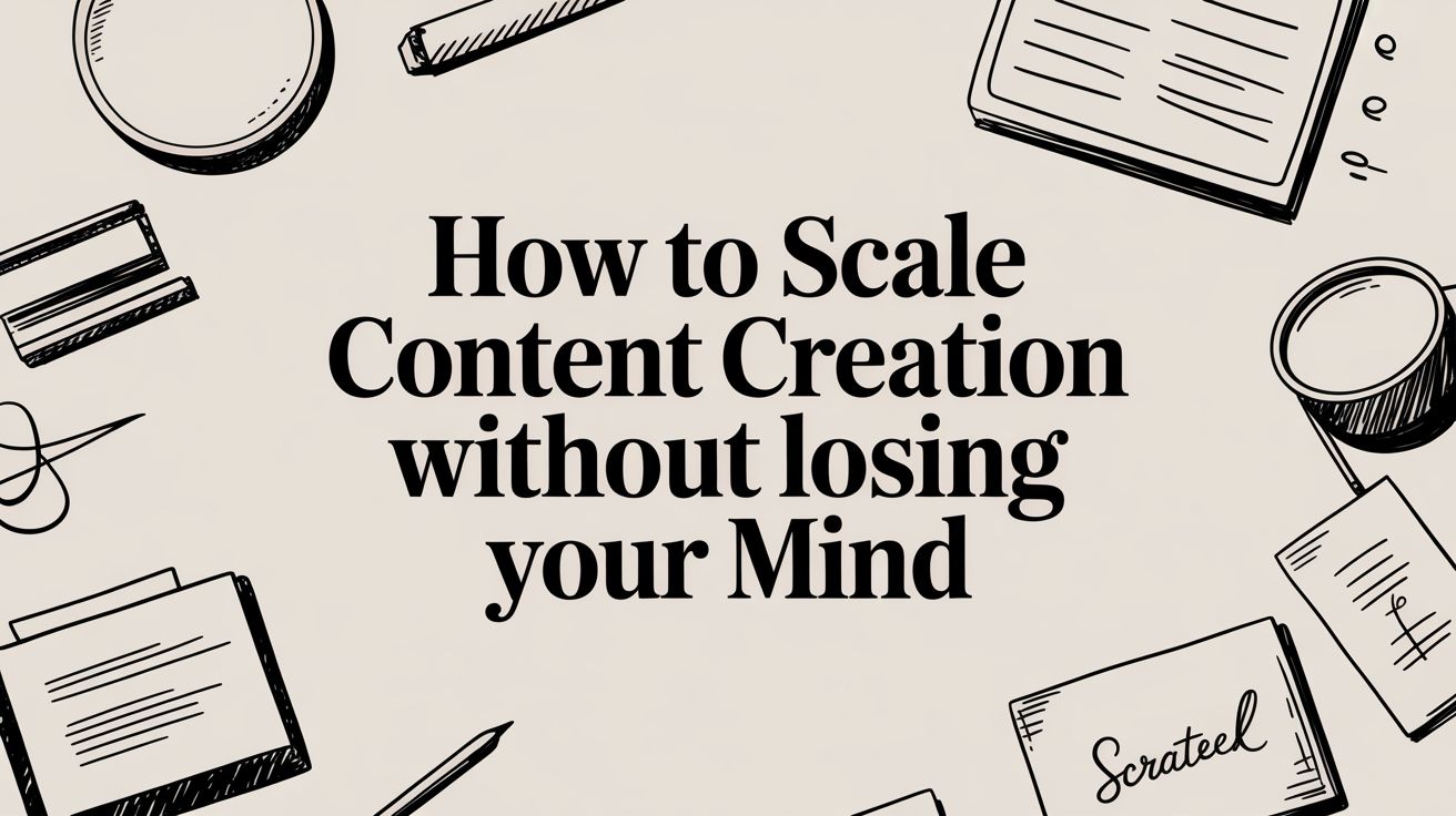 How to Scale Content Creation Without Losing Your Mind