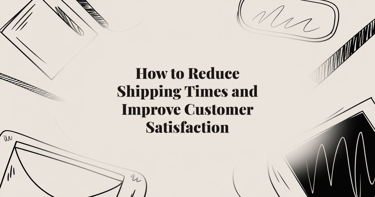 How to Reduce Shipping Times and Improve Customer Satisfaction