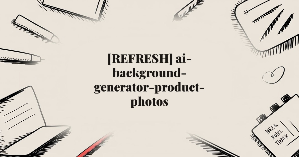 [REFRESH] ai-background-generator-product-photos