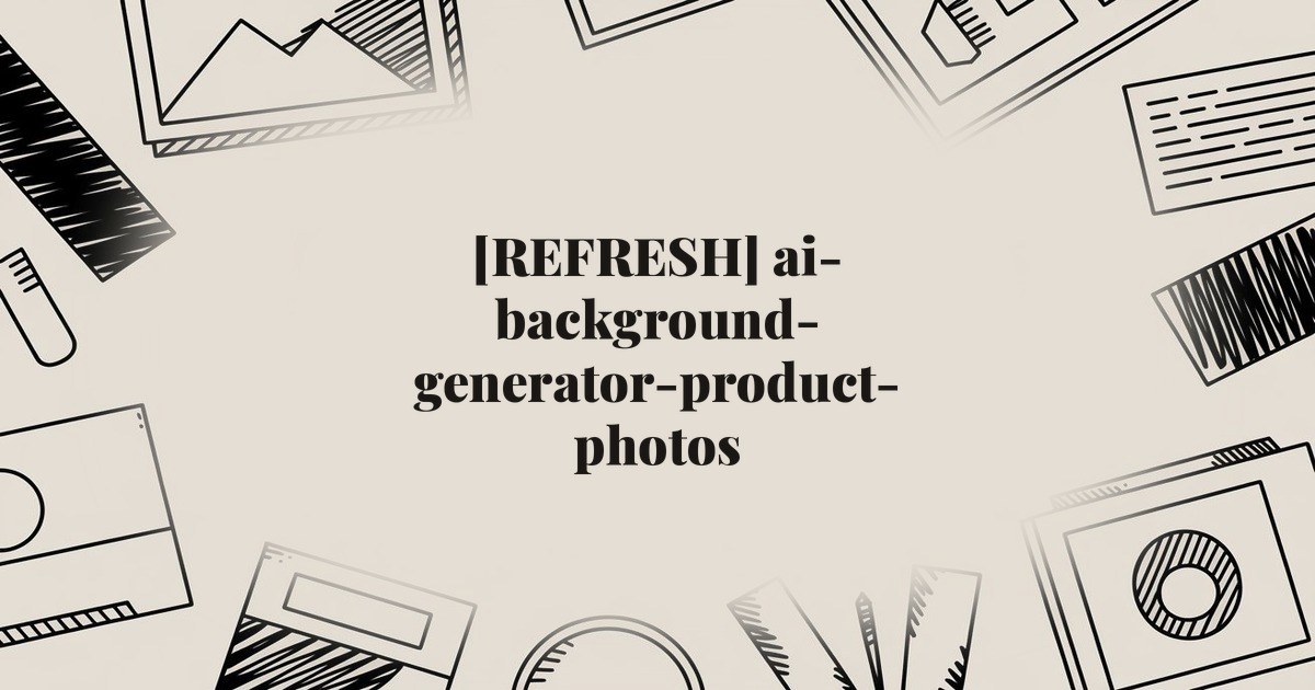 [REFRESH] ai-background-generator-product-photos