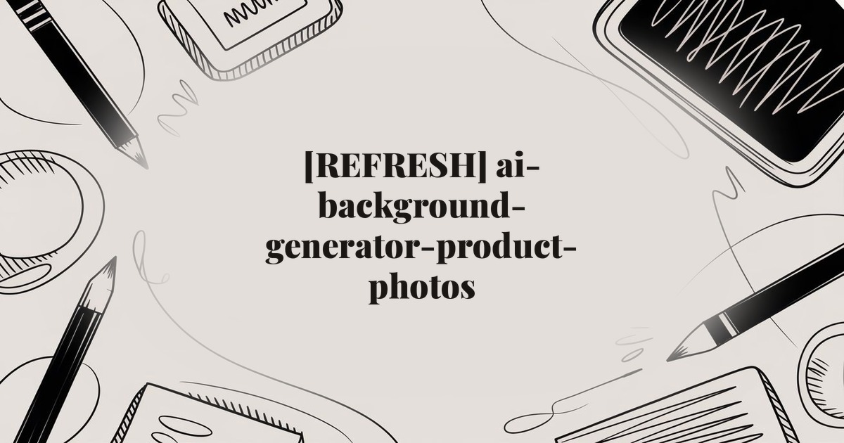 [REFRESH] ai-background-generator-product-photos