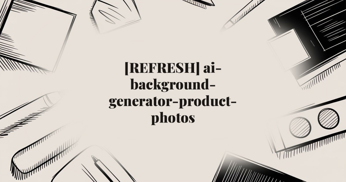 [REFRESH] ai-background-generator-product-photos