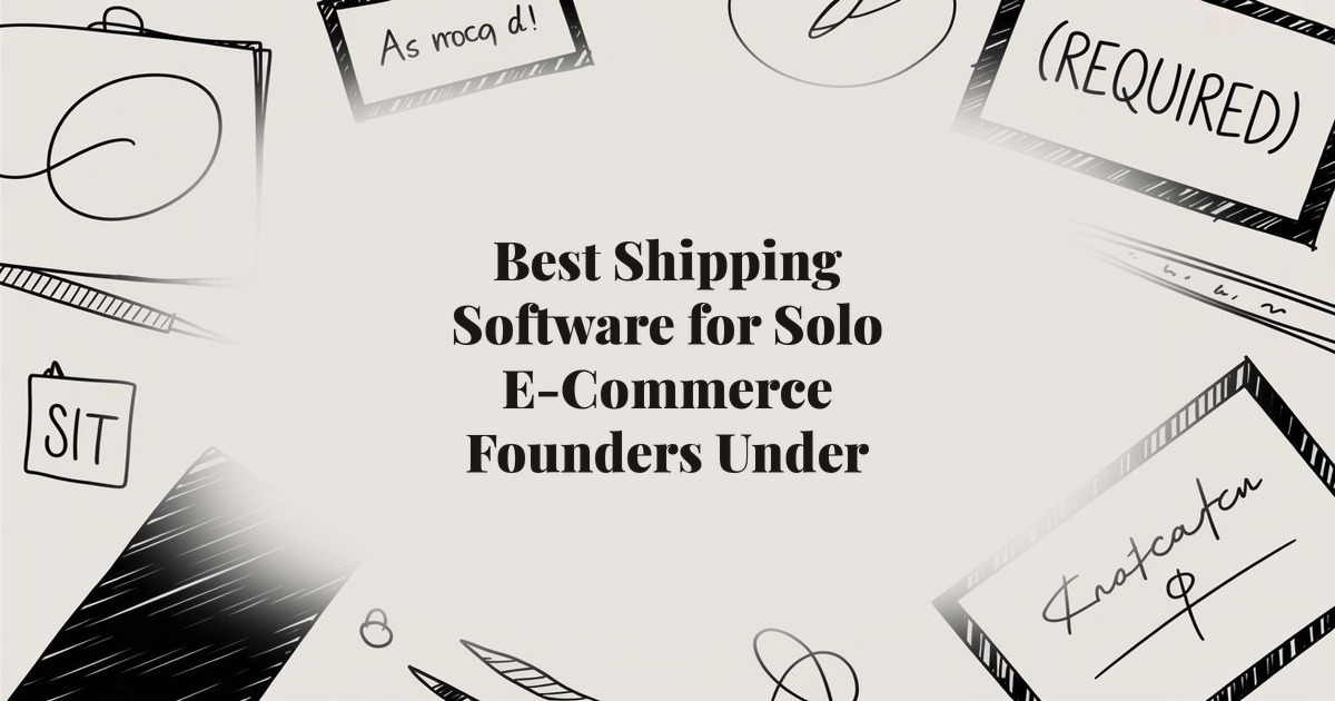 Best Shipping Software for Solo E-Commerce Founders Under $100/Month