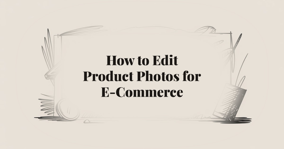 How to Edit Product Photos for E-Commerce: Tools & Techniques for Conversion