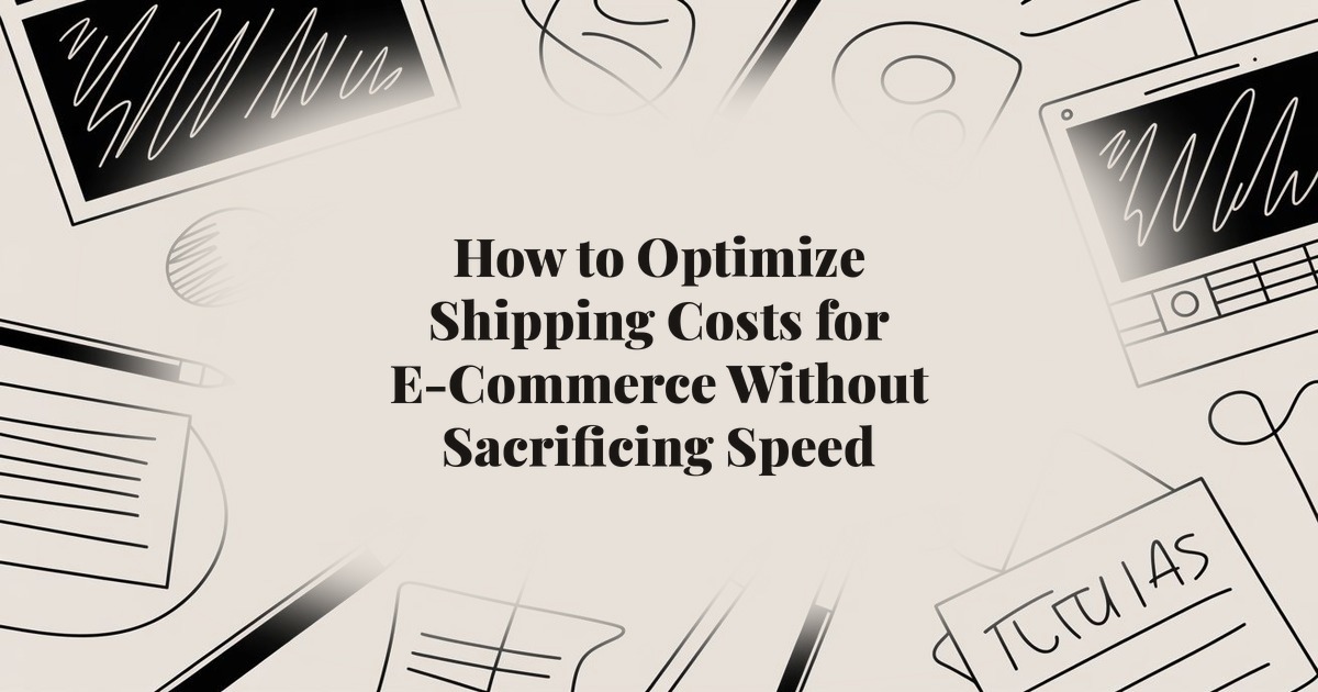 How to Optimize Shipping Costs for E-Commerce Without Sacrificing Speed