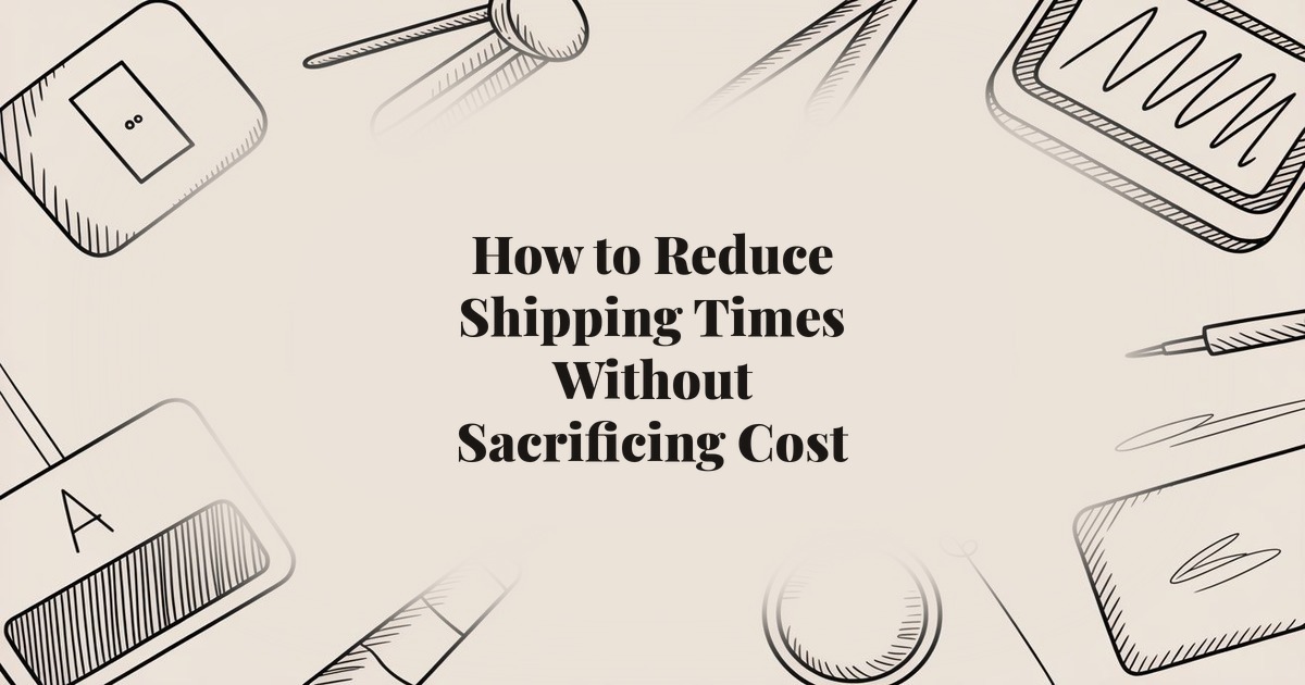 How to Reduce Shipping Times Without Sacrificing Cost Efficiency