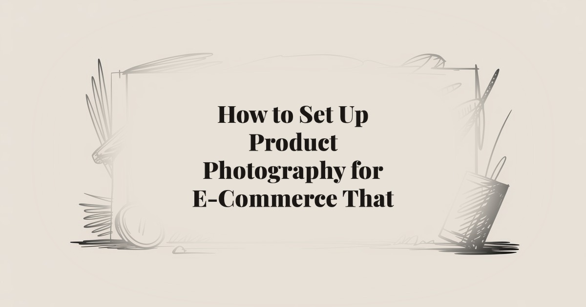 How to Set Up Product Photography for E-Commerce That Drives Conversions