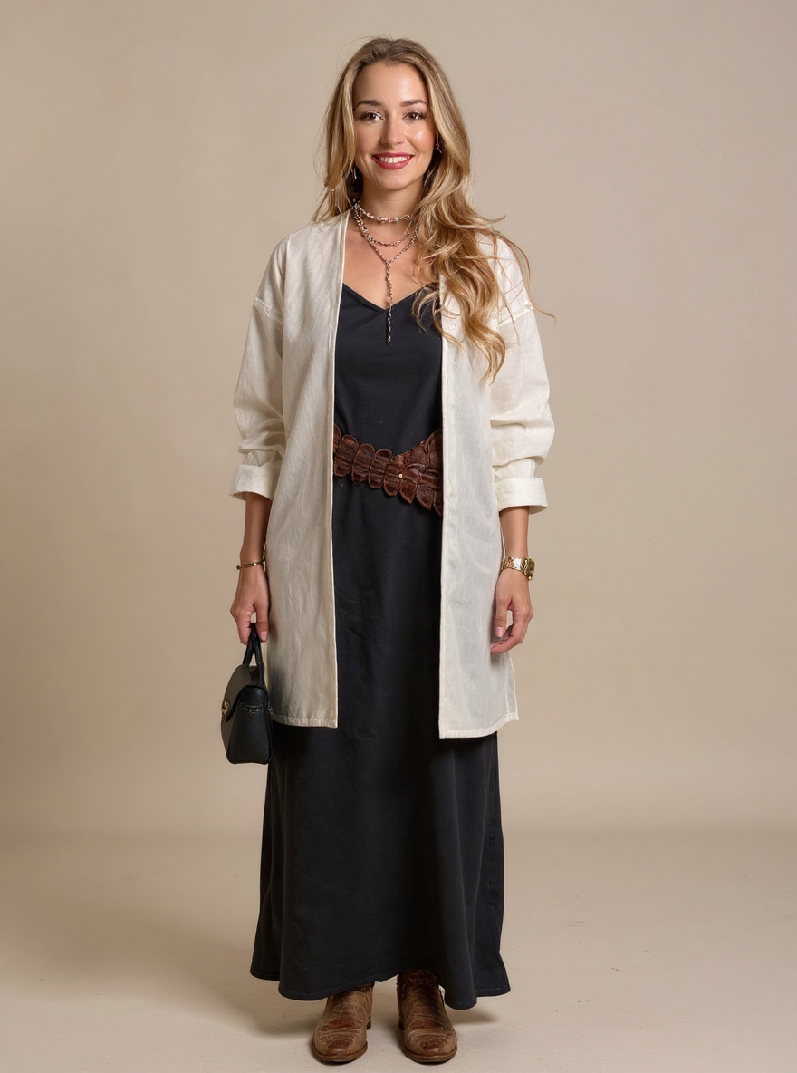 Sarah wearing product