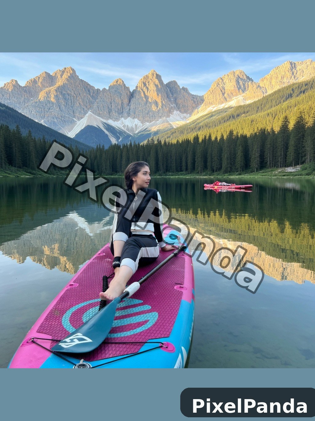 Mountain Lake — Made with PixelPanda
