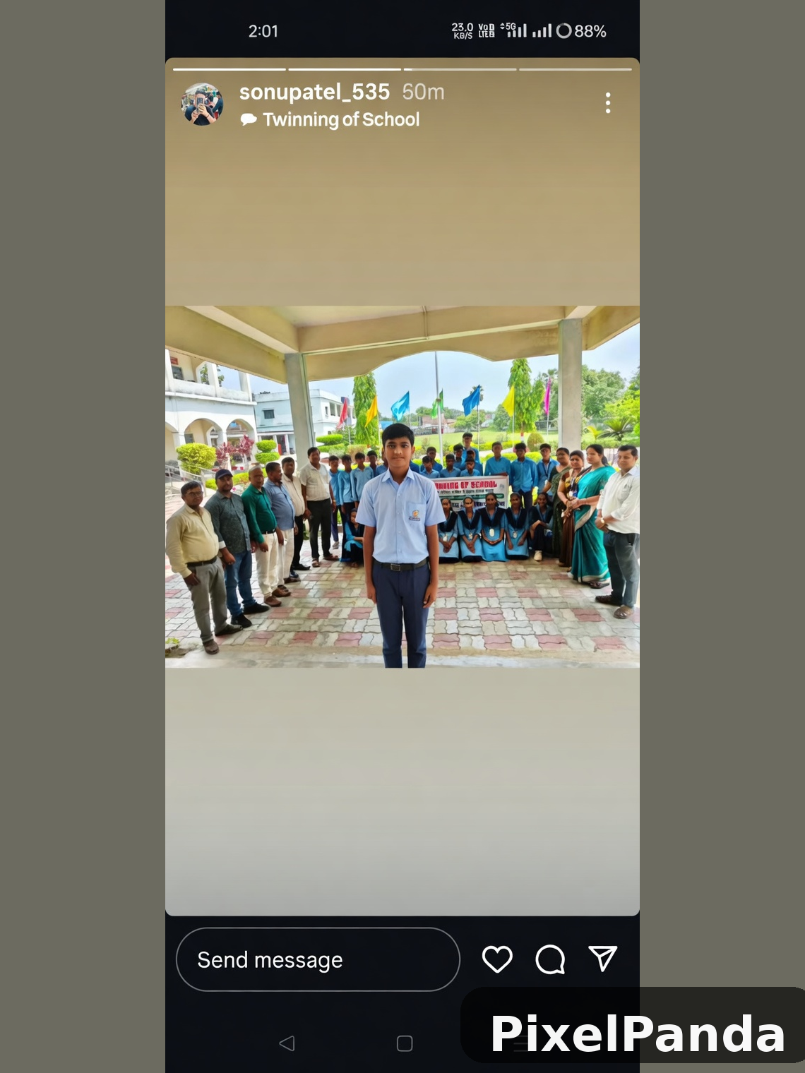 School Gathering Hero — Made with PixelPanda