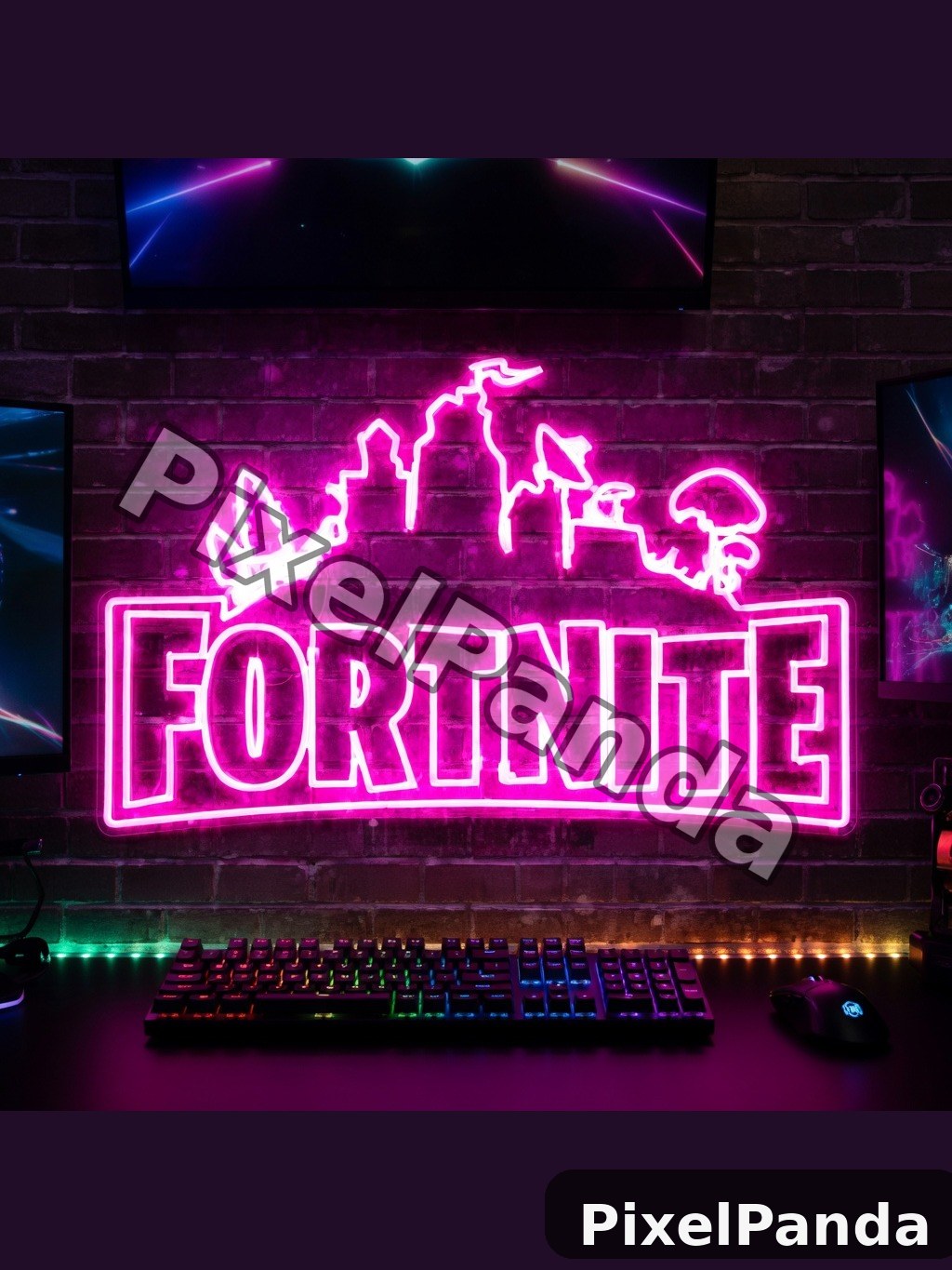 Gaming Room Hero — Made with PixelPanda