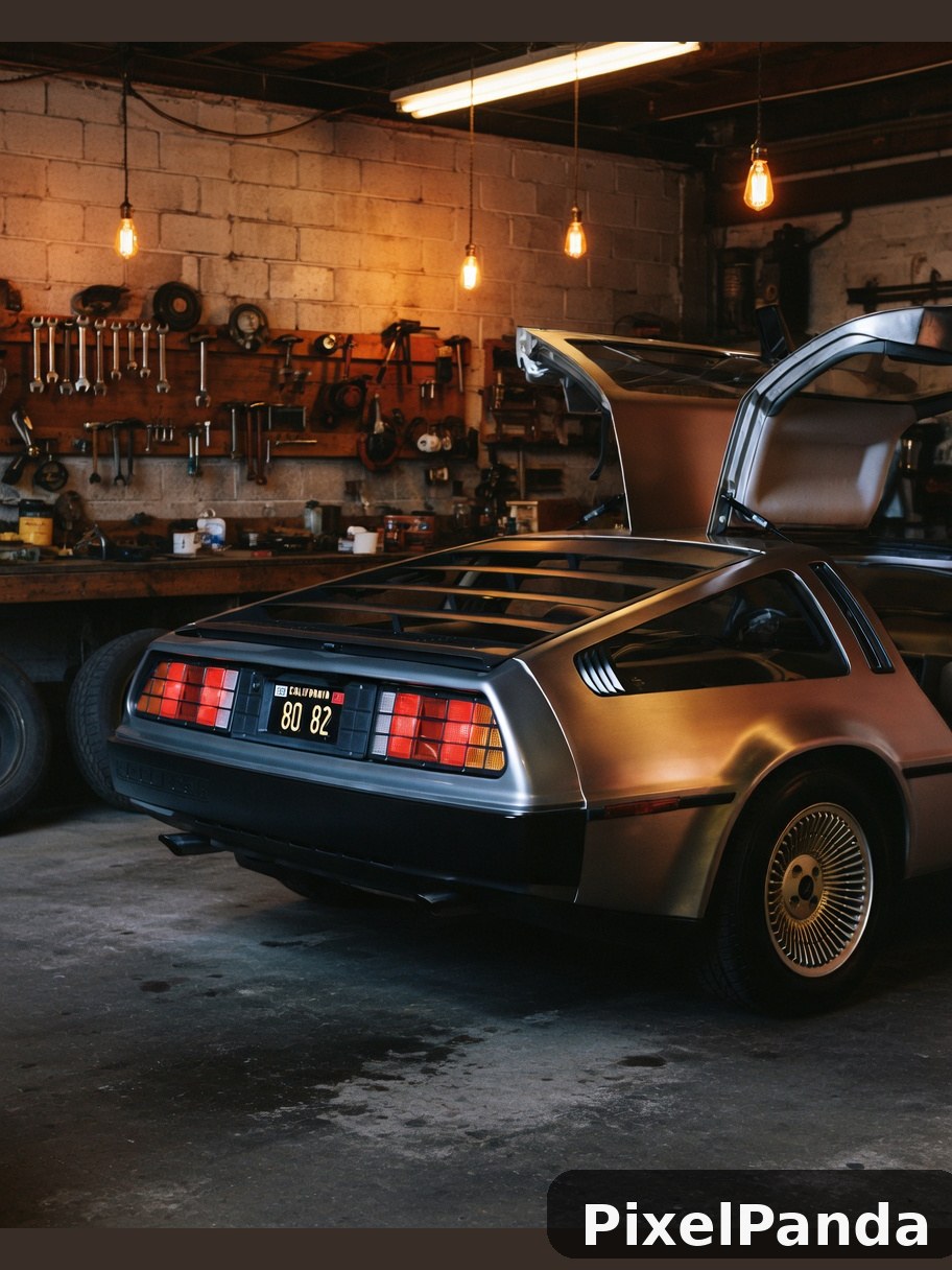 Retro Garage Setting — Made with PixelPanda