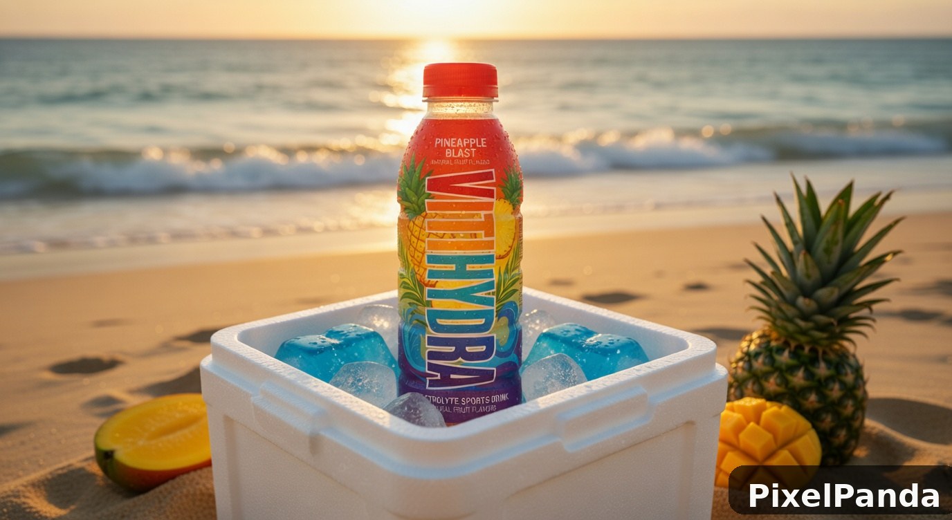 Beach Cooler Moment — Made with PixelPanda