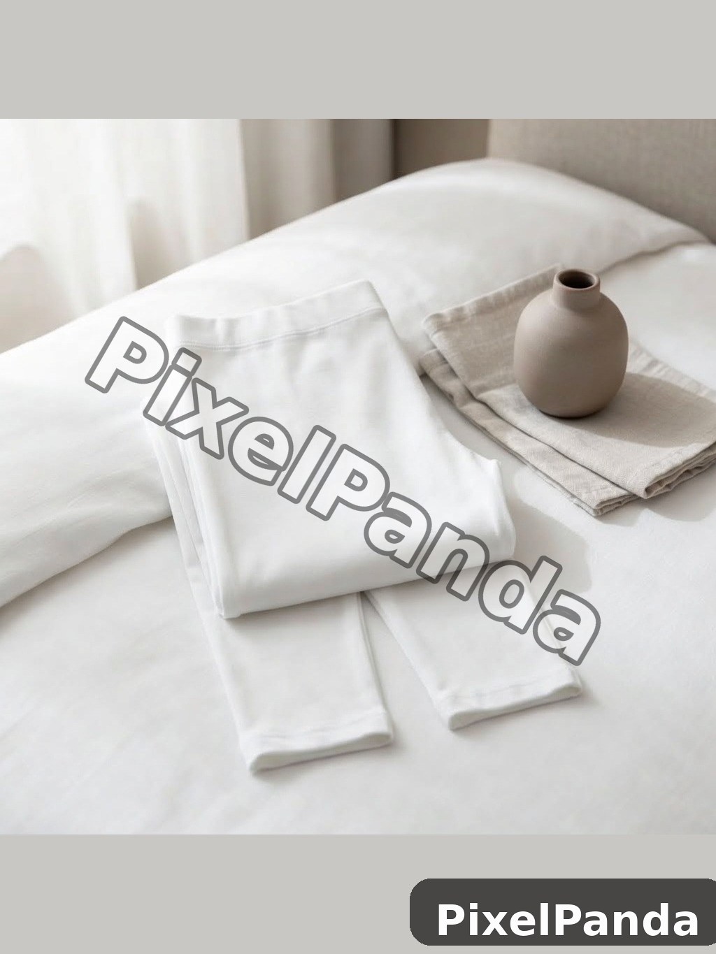 Minimalist Bedroom Flat Lay — Made with PixelPanda