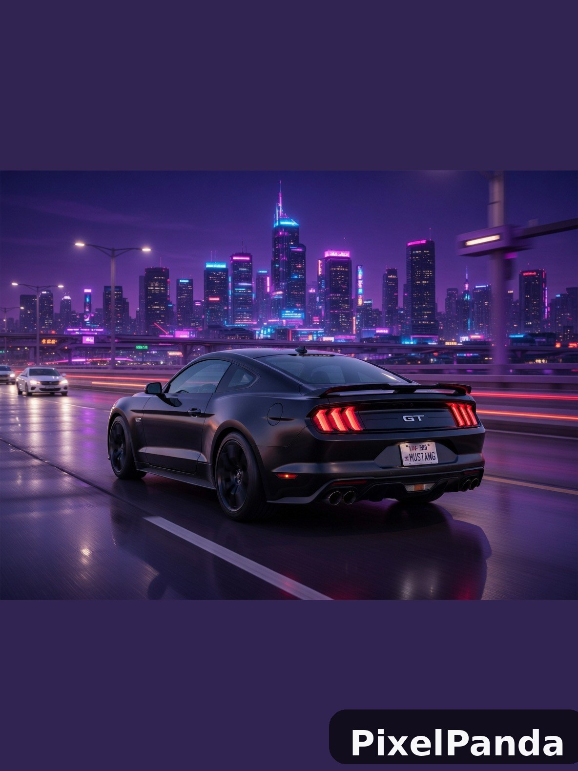 Highway Night Drive — Made with PixelPanda