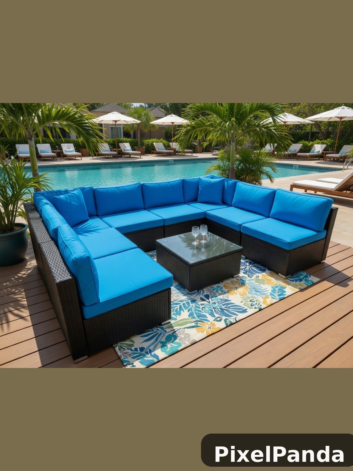 Poolside Lounge — Made with PixelPanda