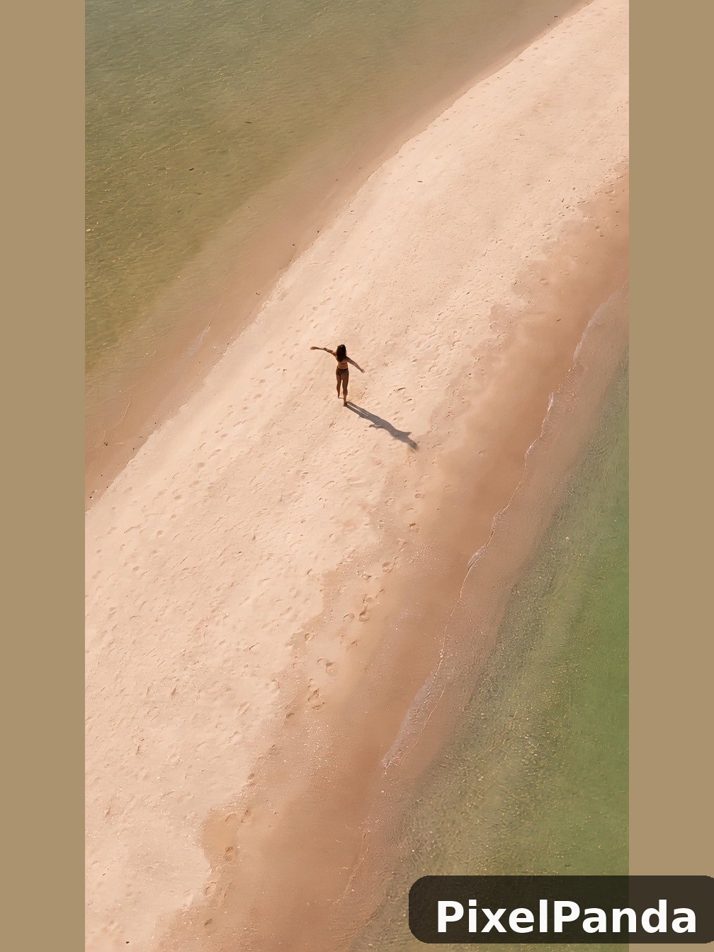 Golden Hour Shoreline — Made with PixelPanda