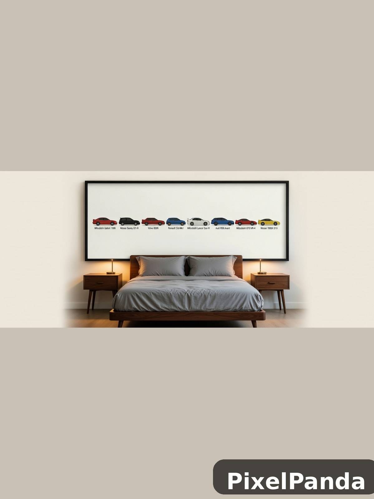 Modern Bedroom — Made with PixelPanda