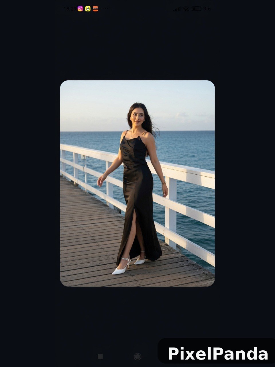 Beachside Candid — Made with PixelPanda