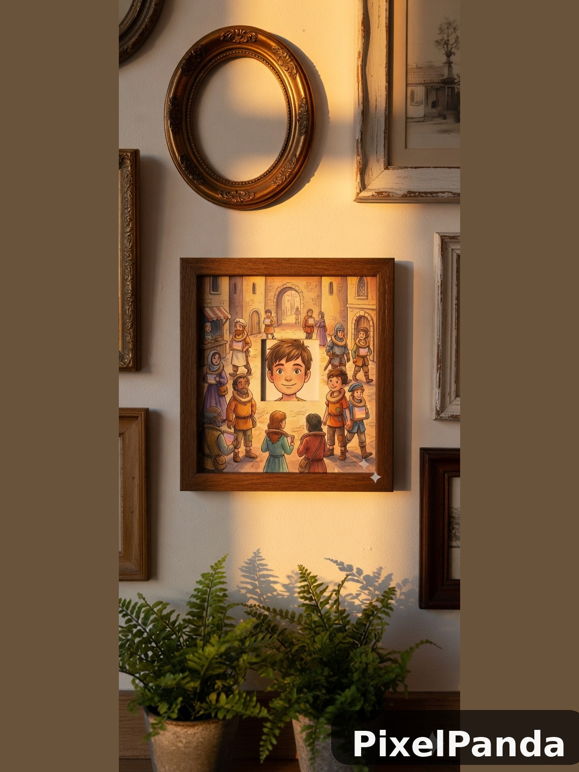 Gallery Wall Corner — Made with PixelPanda