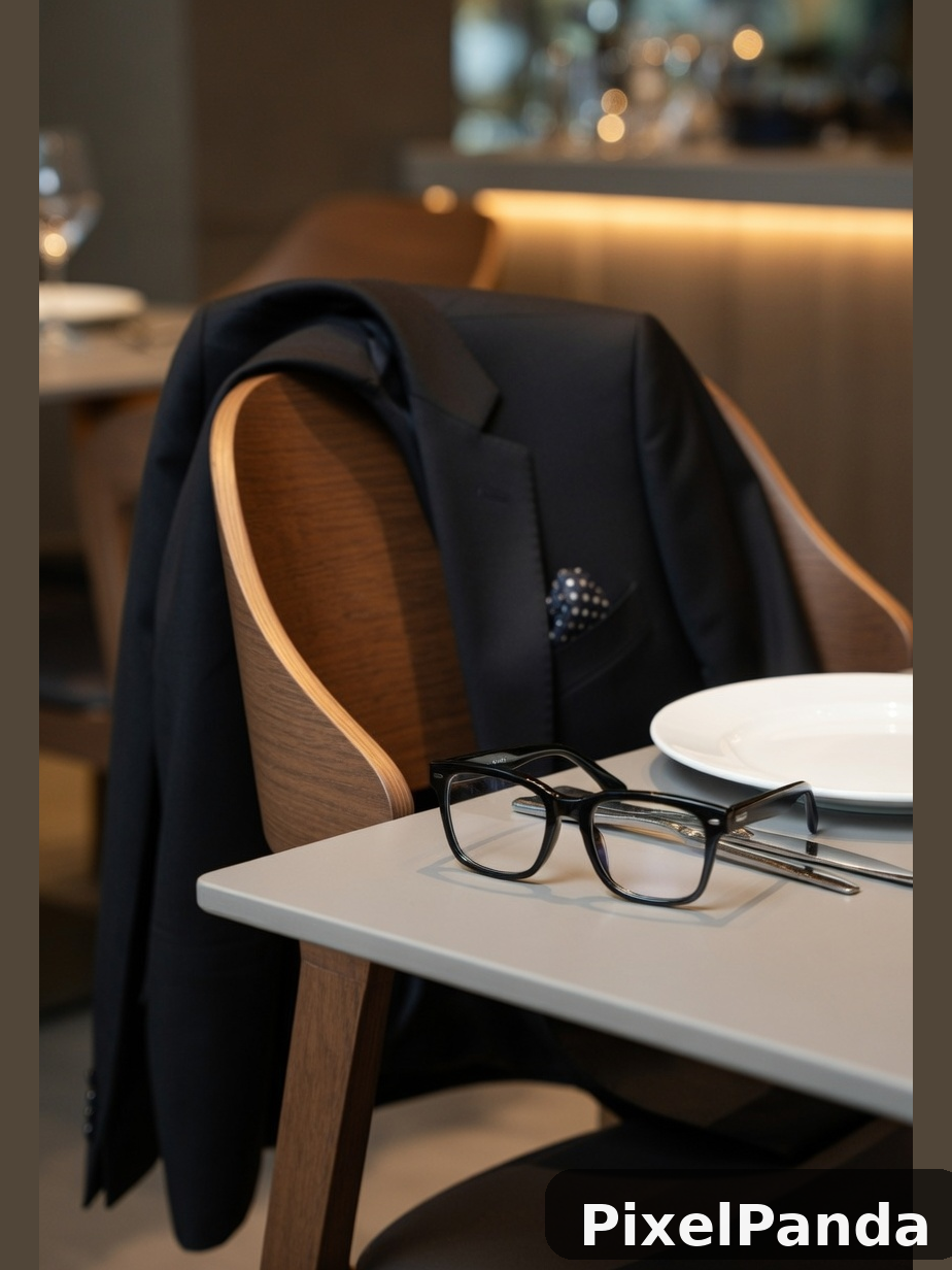 Business Lunch Setting — Made with PixelPanda