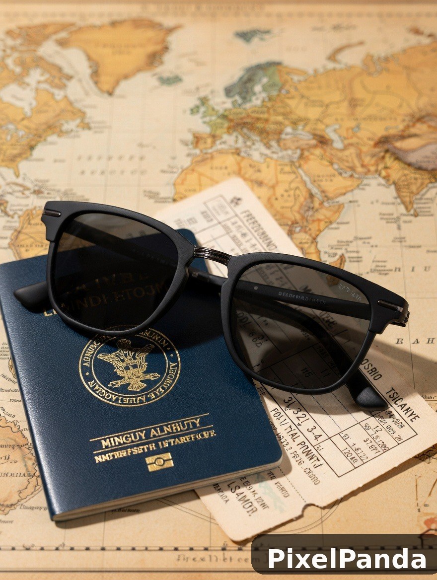 Travel Adventure Flat Lay — Made with PixelPanda