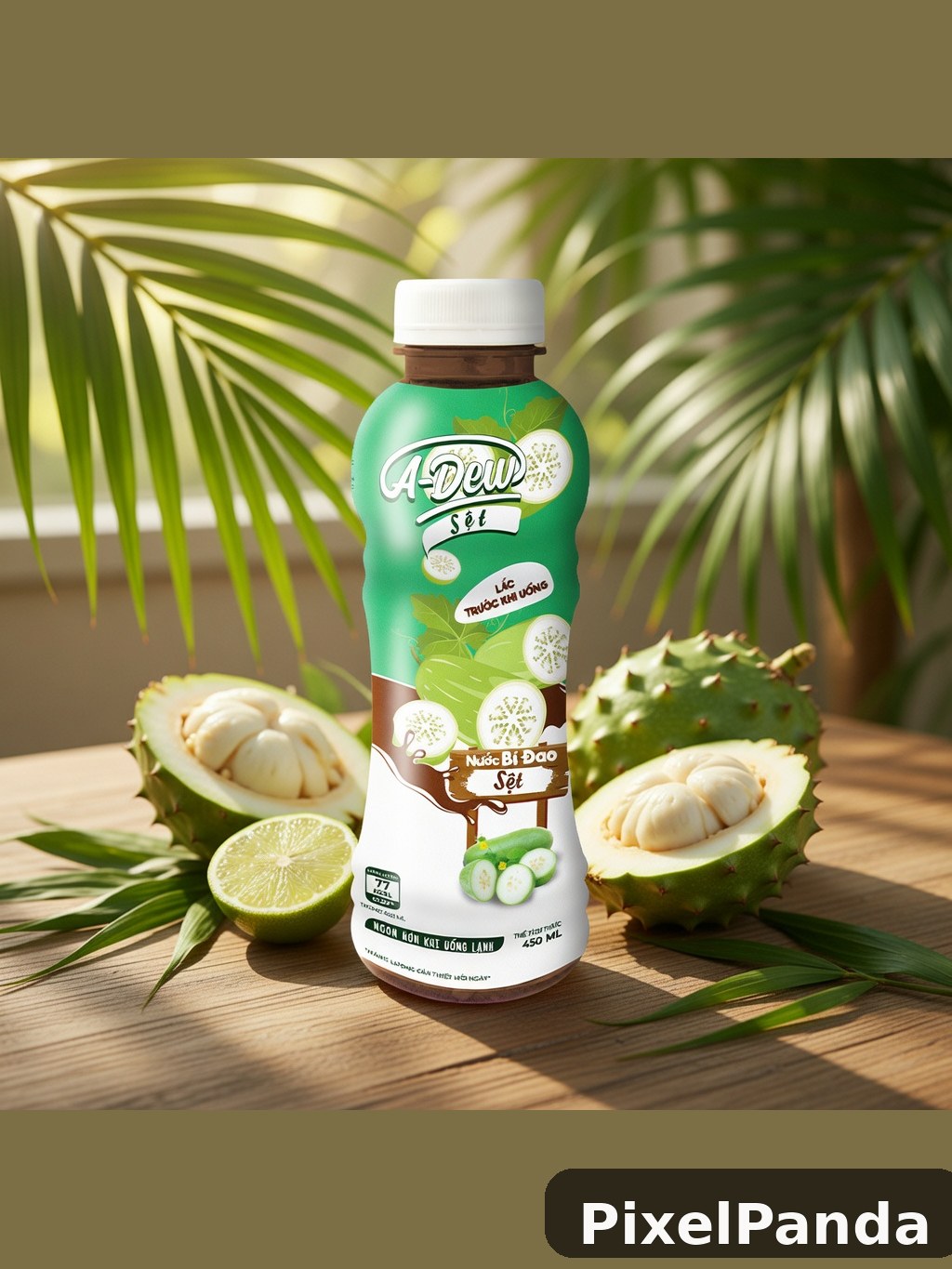 Tropical Breakfast Table — Made with PixelPanda