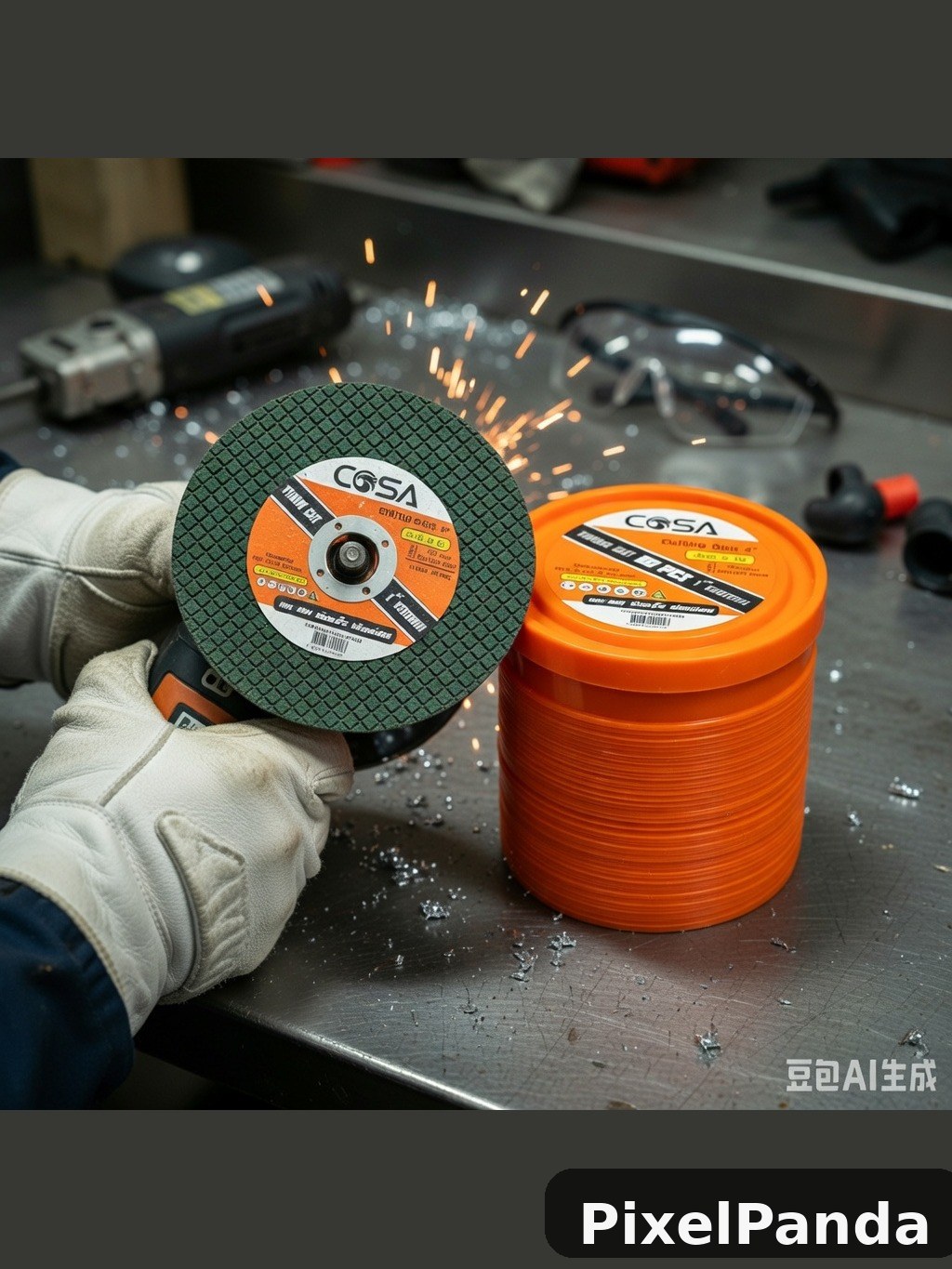Angle Grinder Ready — Made with PixelPanda