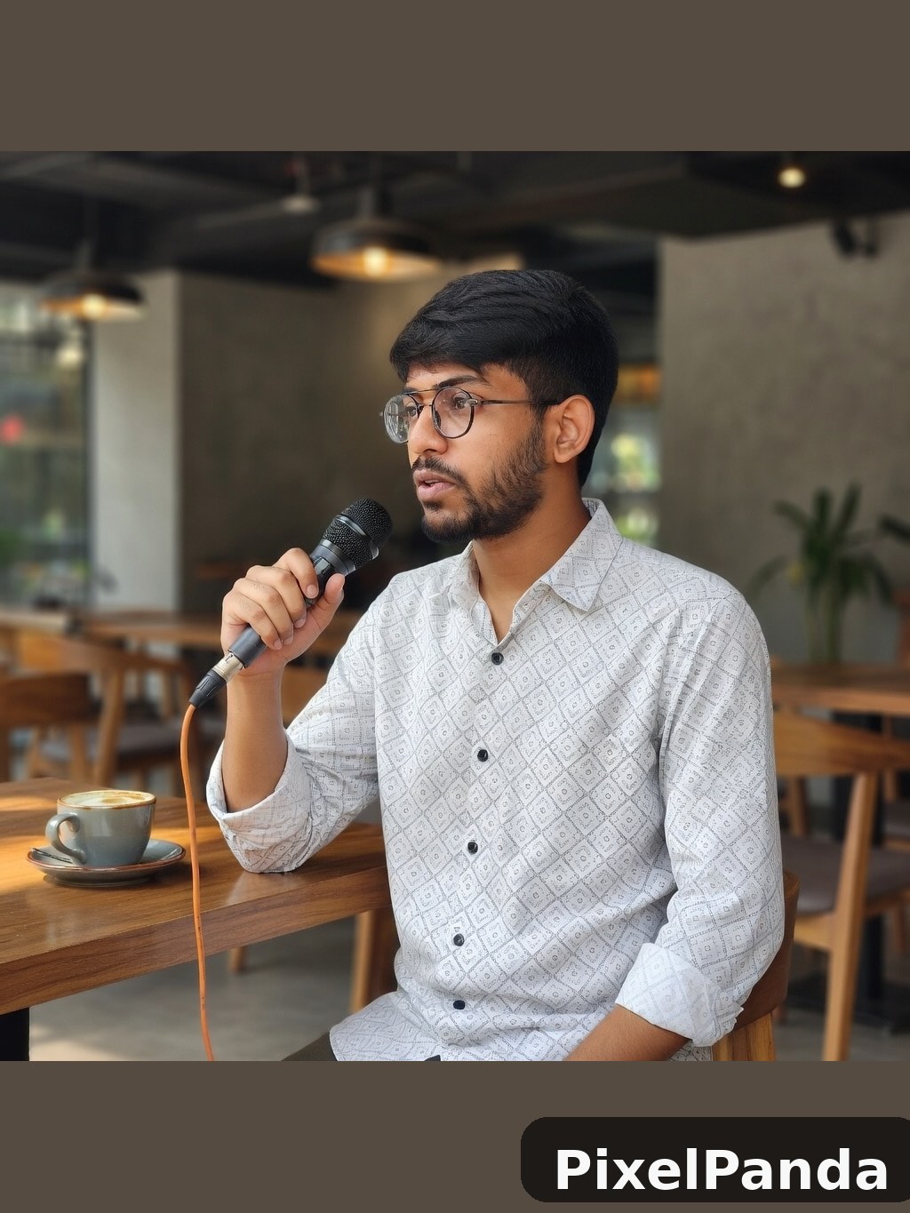 Urban Coffee Moment — Made with PixelPanda