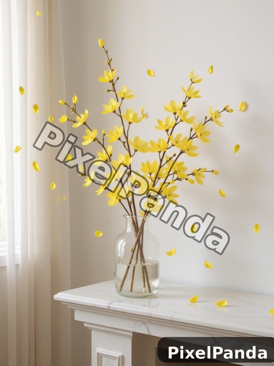 Spring Mantelpiece — Made with PixelPanda