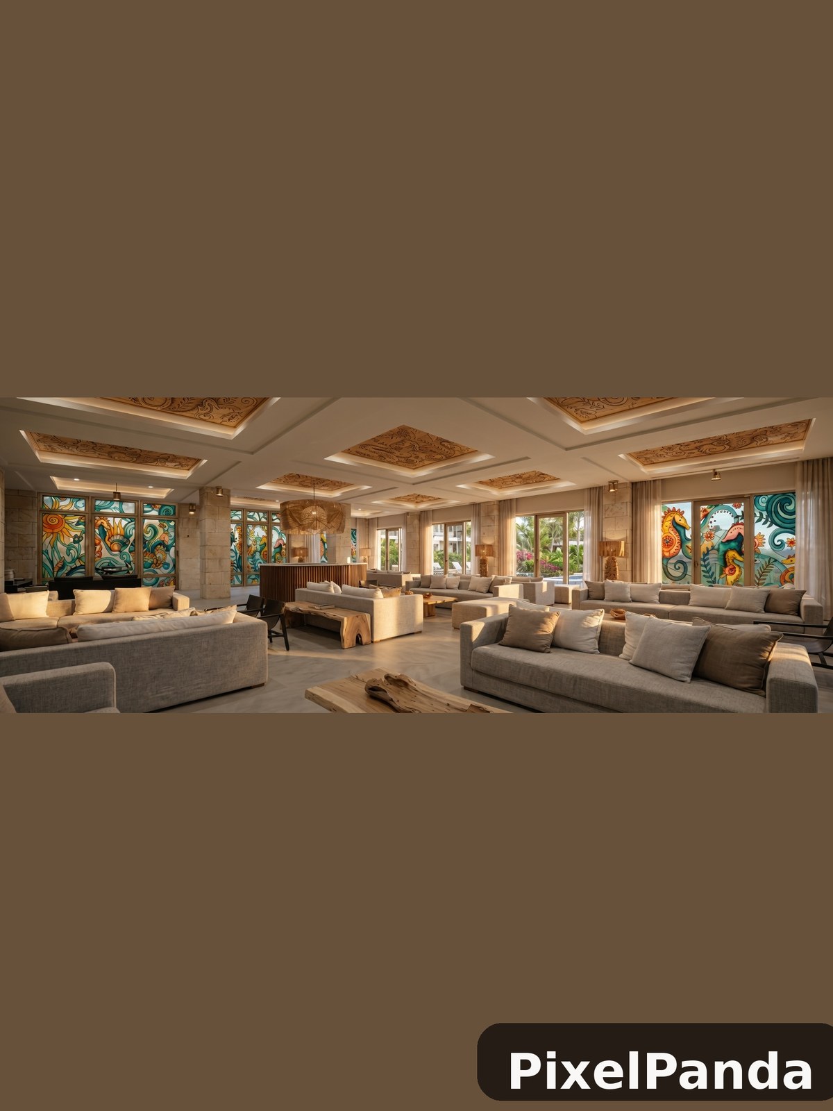 Sunlit Lounge — Made with PixelPanda