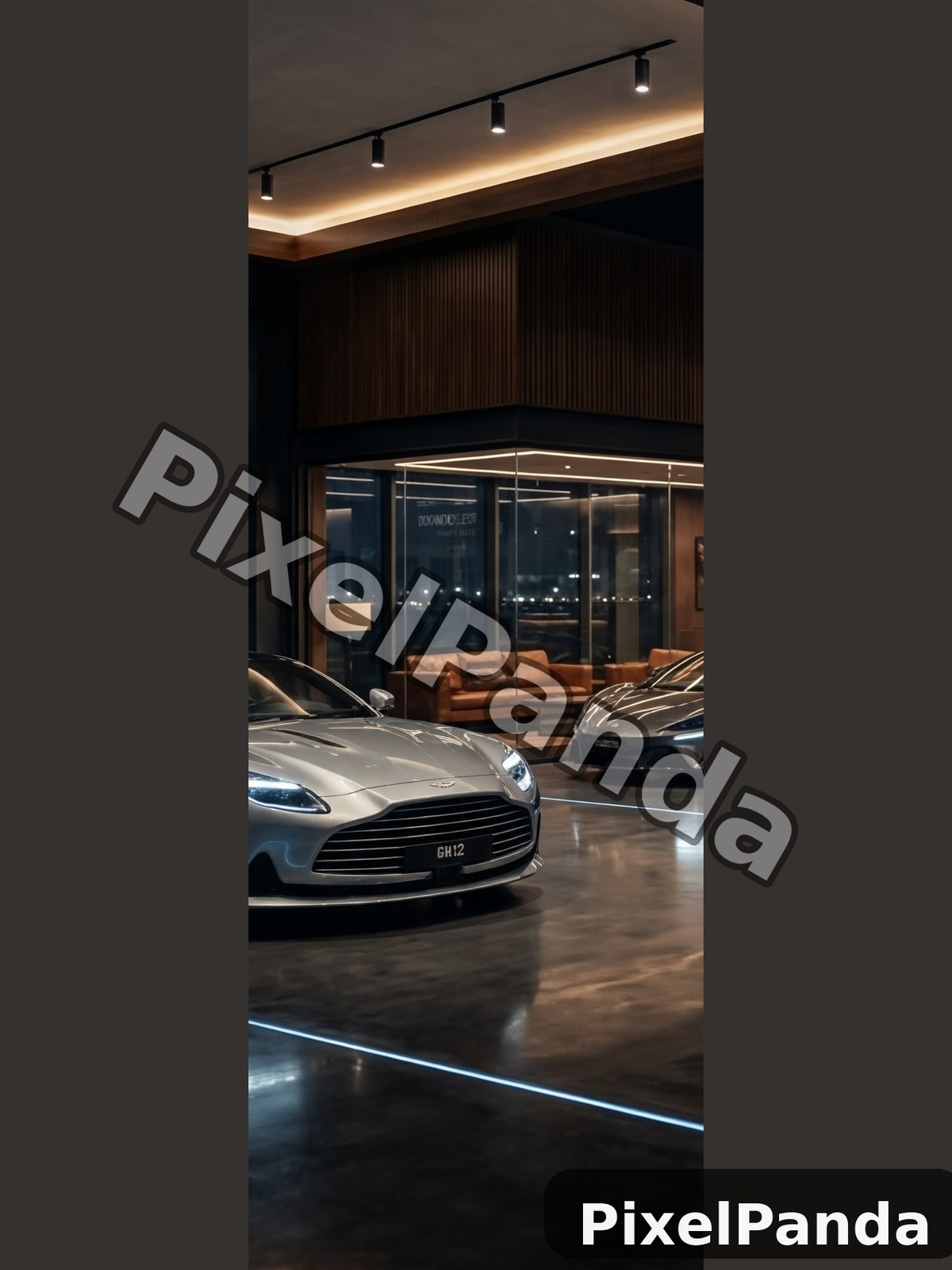 Dealership Interior — Made with PixelPanda