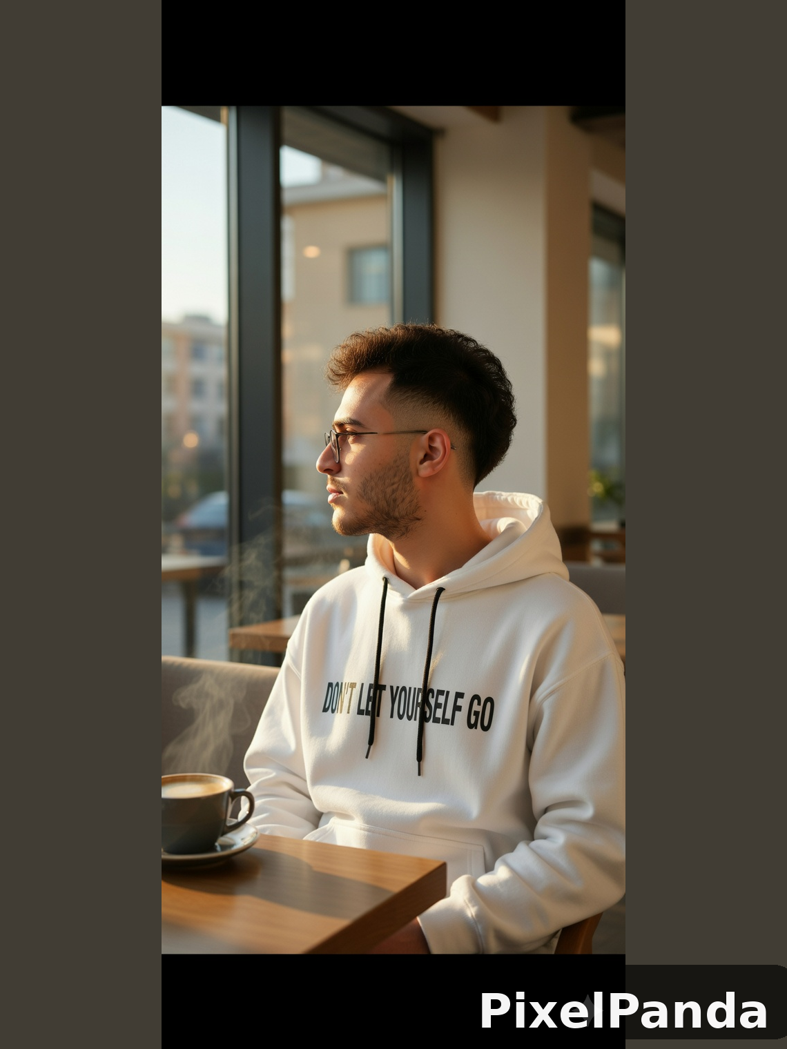 Morning Coffee Casual — Made with PixelPanda