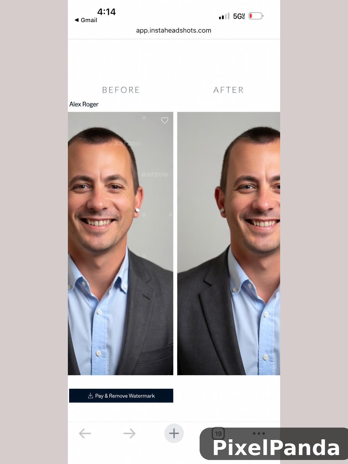 Before & After Portfolio — Made with PixelPanda