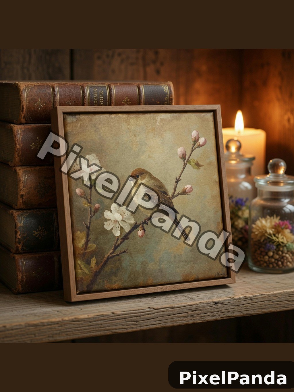 Library Shelf — Made with PixelPanda
