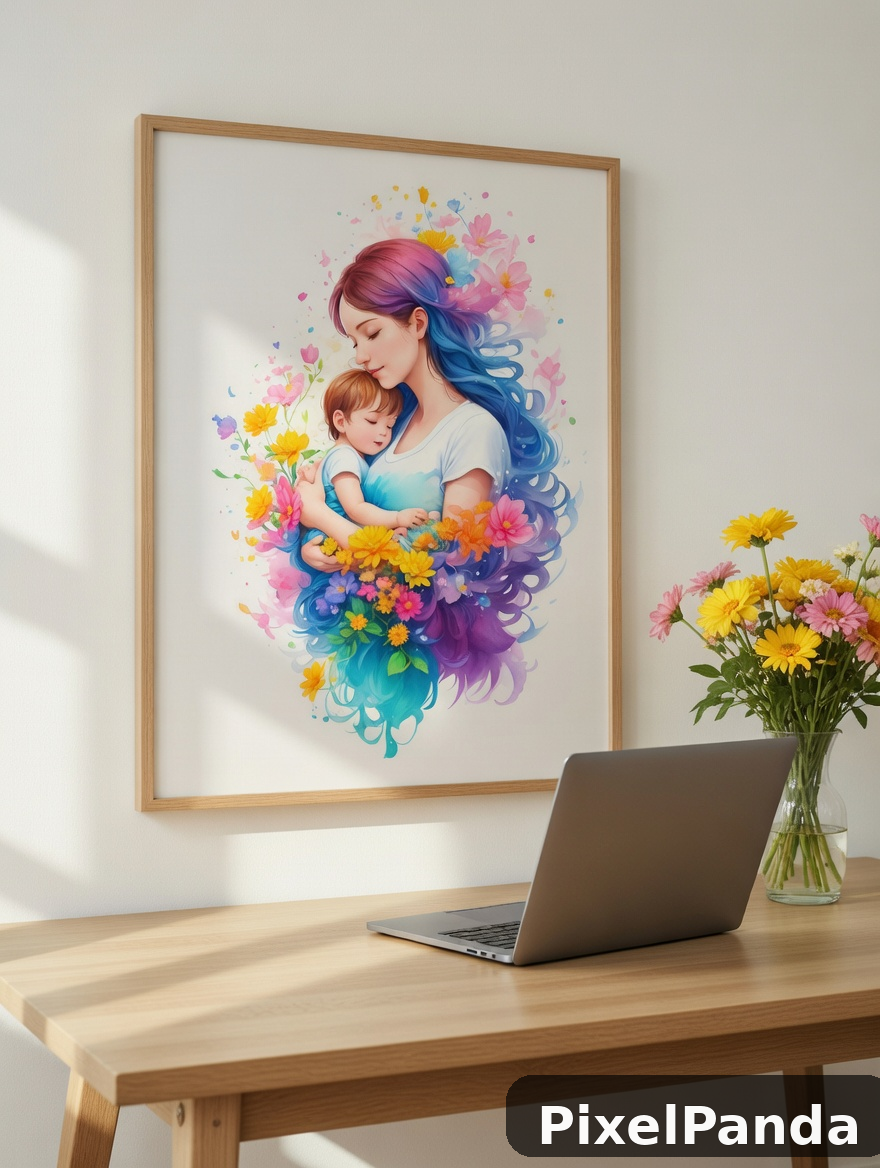Modern Home Office — Made with PixelPanda