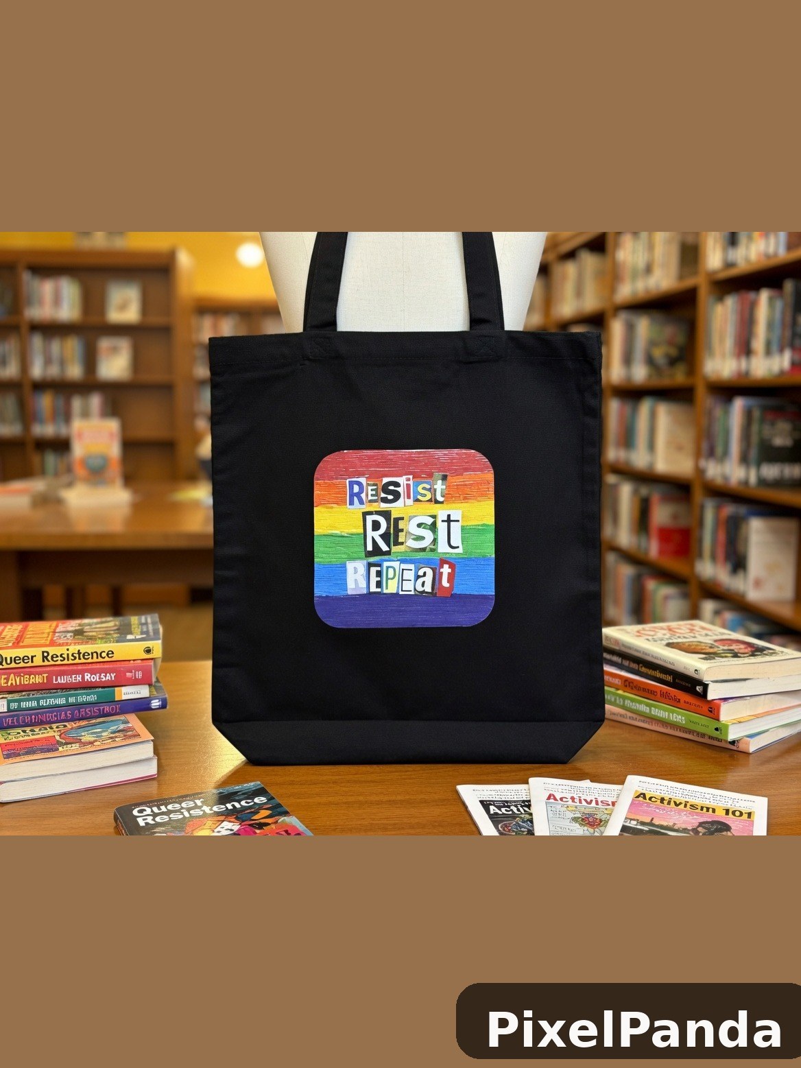 Library Display — Made with PixelPanda