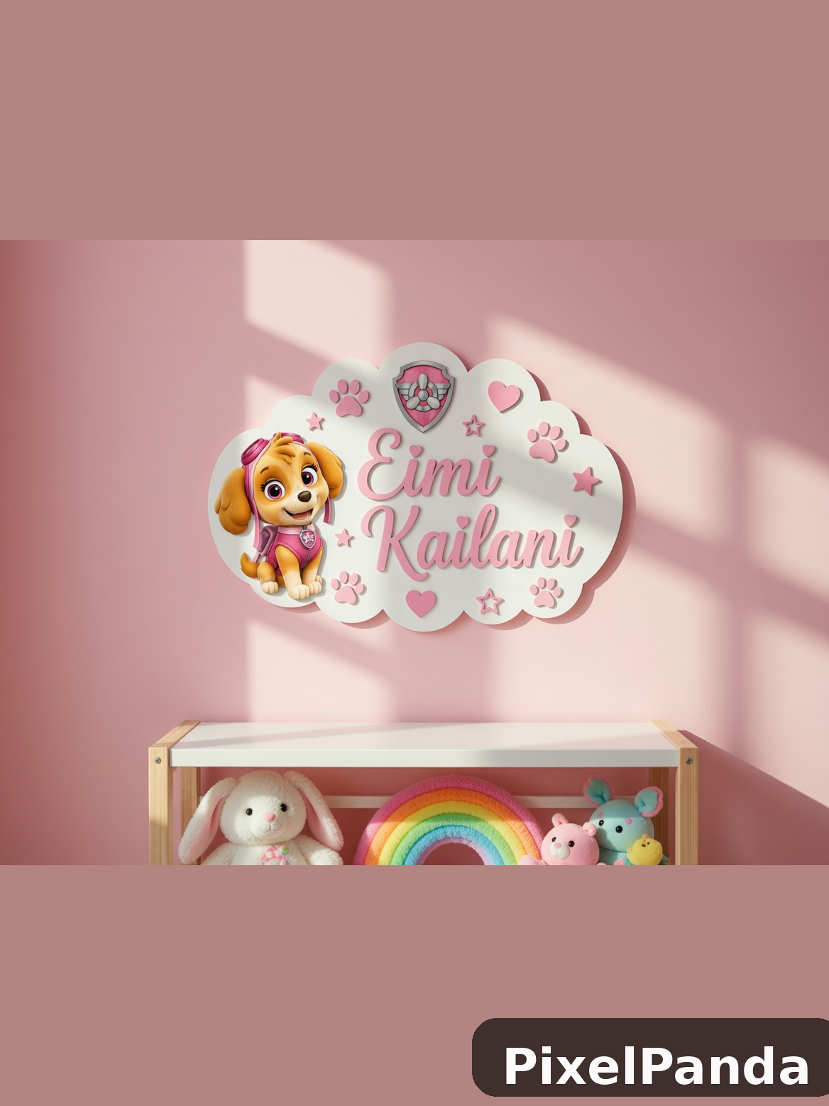 Bedroom Wall Display — Made with PixelPanda