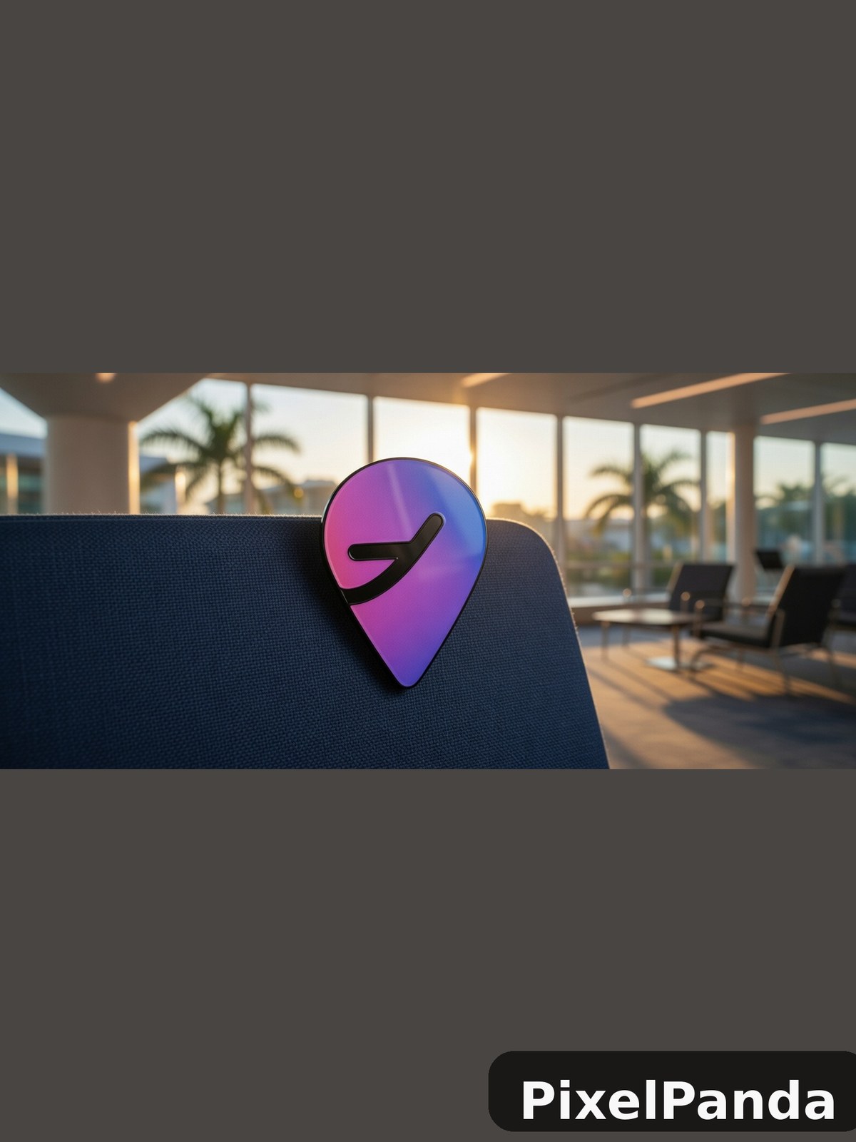 Tropical Airport Arrival — Made with PixelPanda