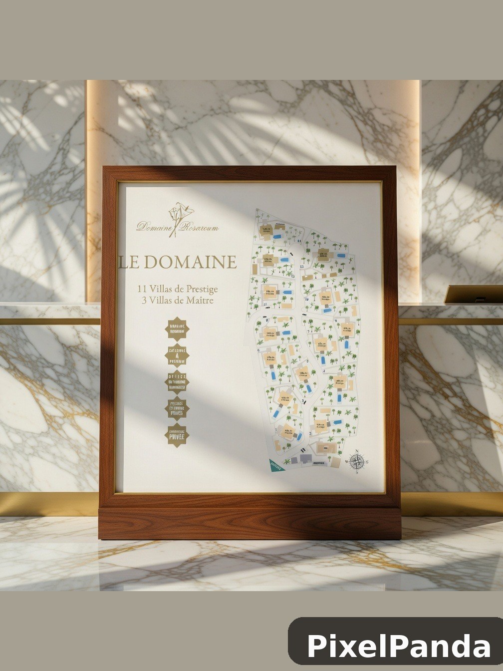 Resort Entrance Display — Made with PixelPanda