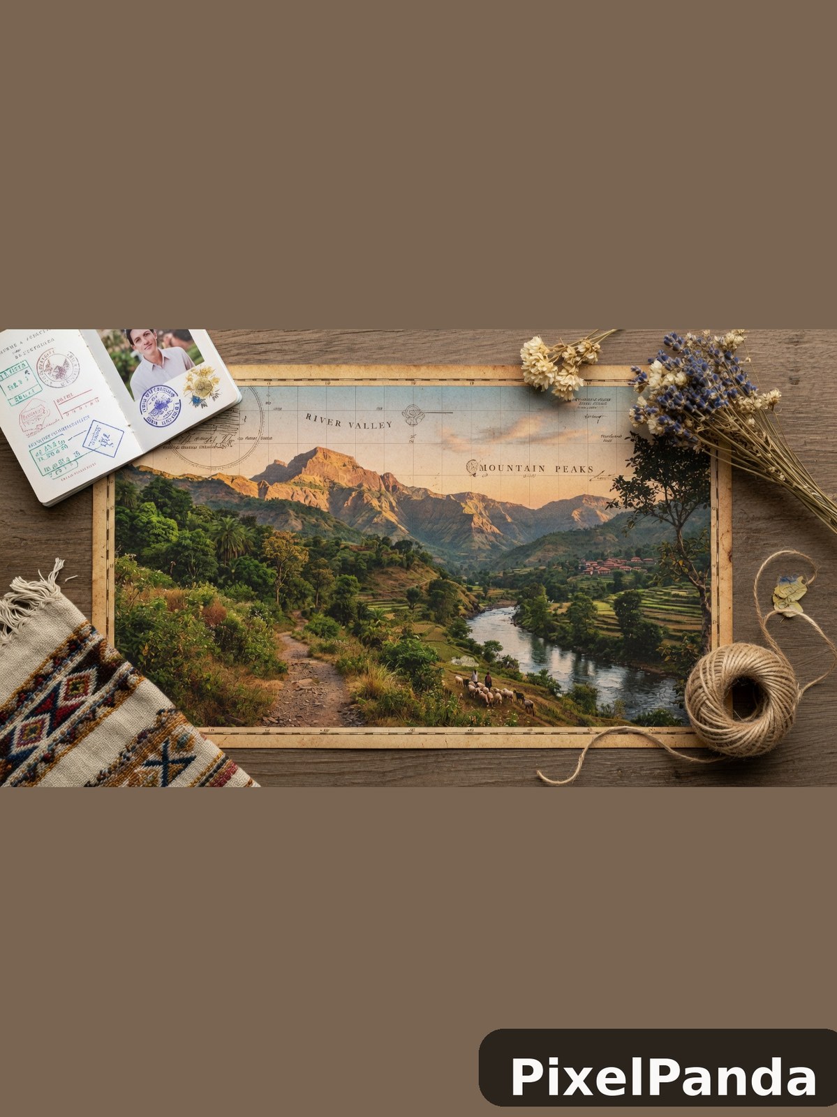 Travel Flat Lay — Made with PixelPanda