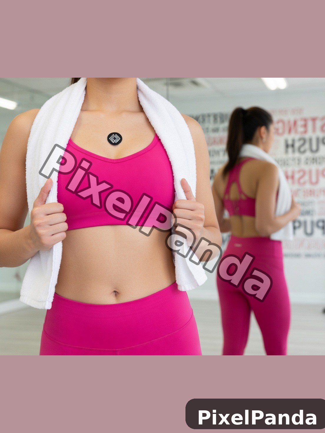 Gym Mirror Moment — Made with PixelPanda