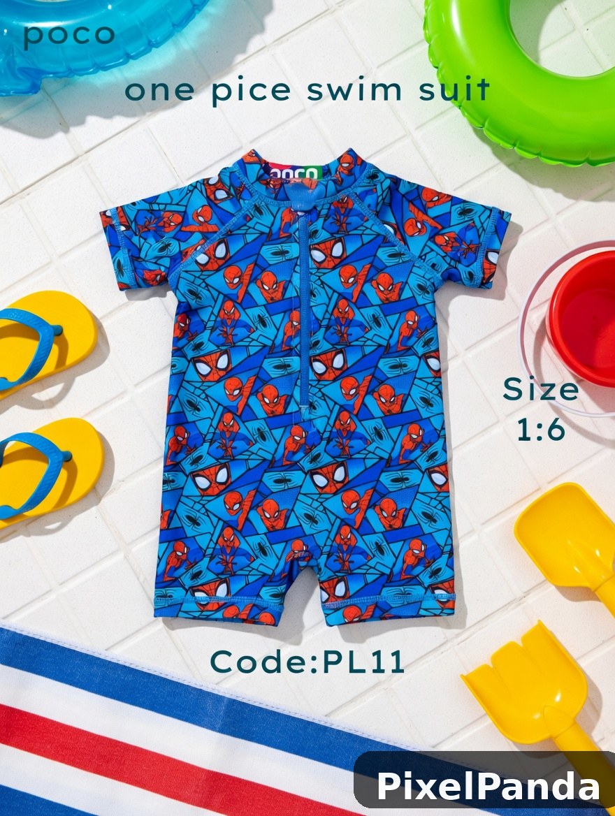 Poolside Flat Lay — Made with PixelPanda