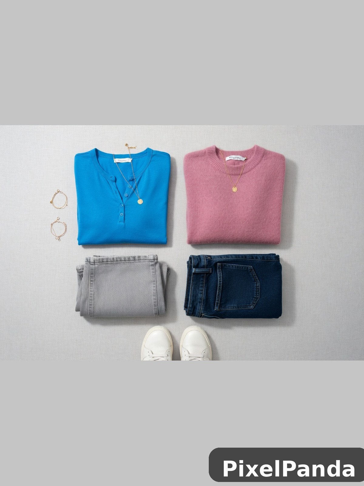 Wardrobe Flat Lay — Made with PixelPanda