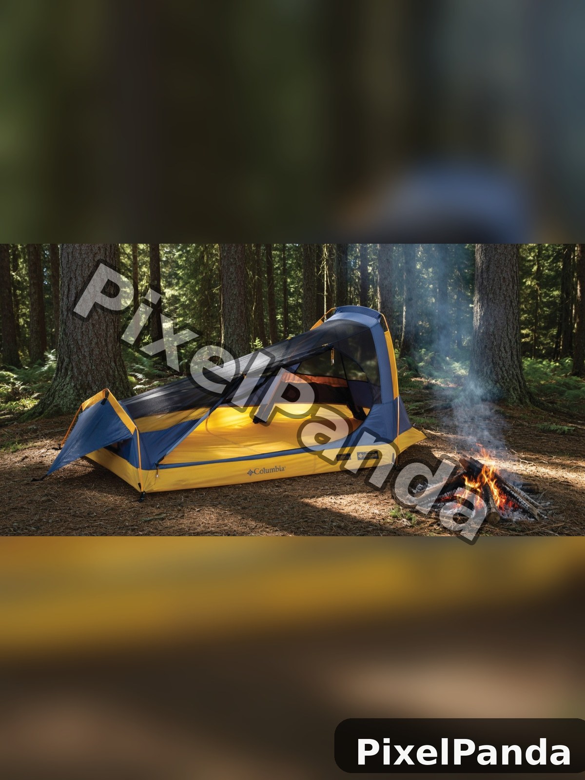 Forest Campsite — Made with PixelPanda