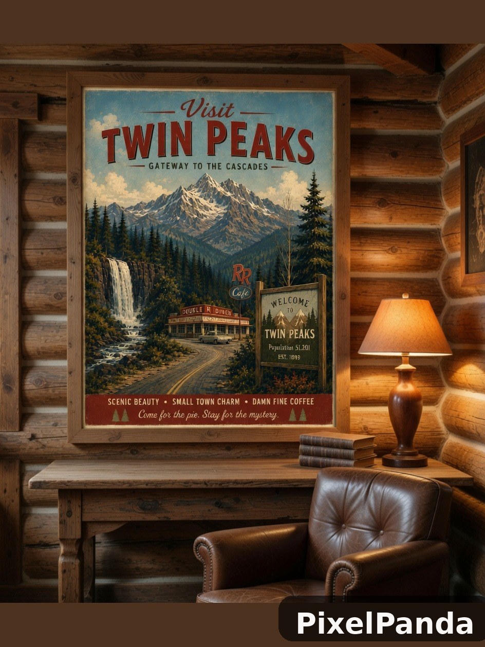 Cabin Study Corner — Made with PixelPanda
