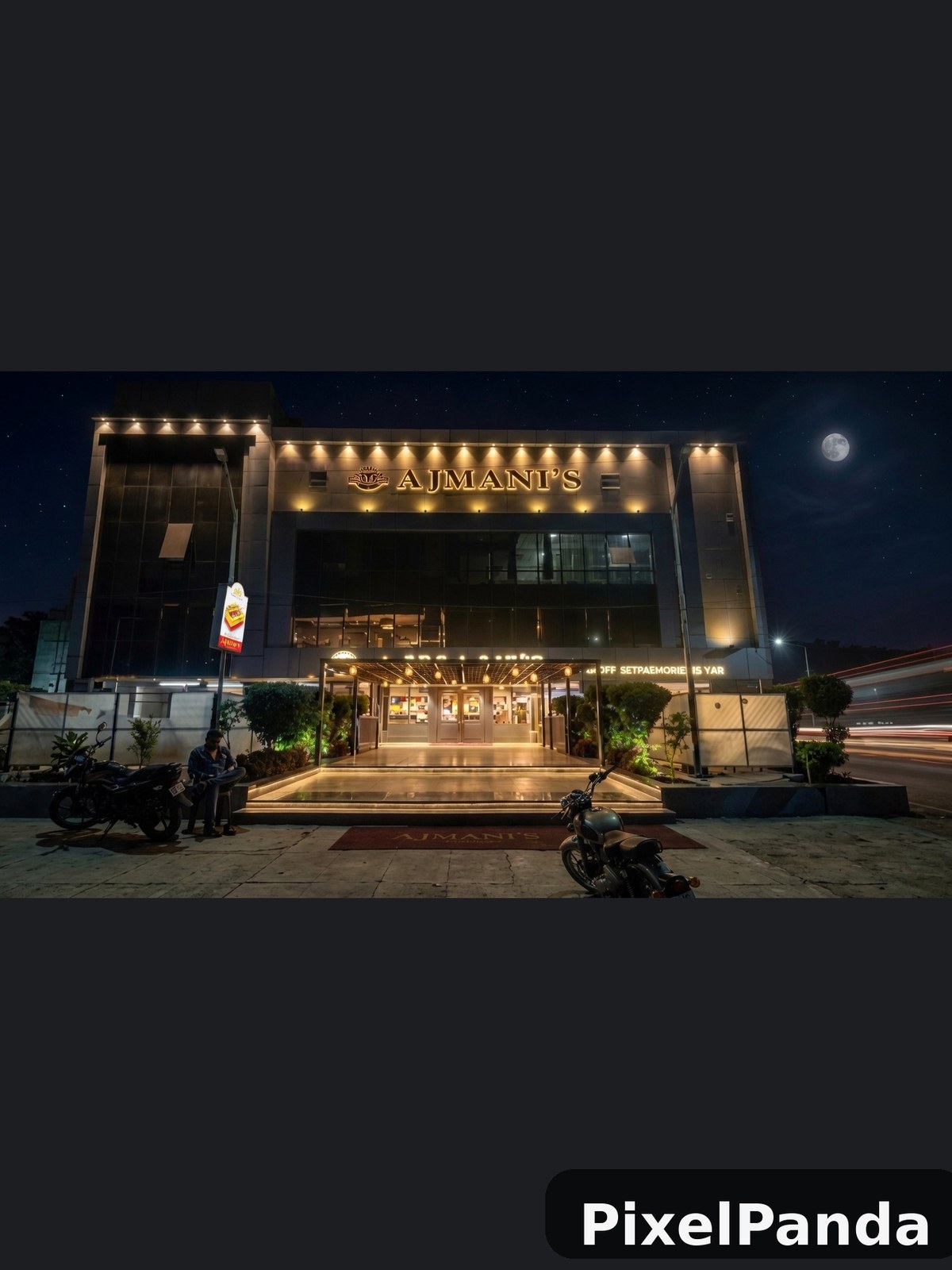 Illuminated Facade — Made with PixelPanda