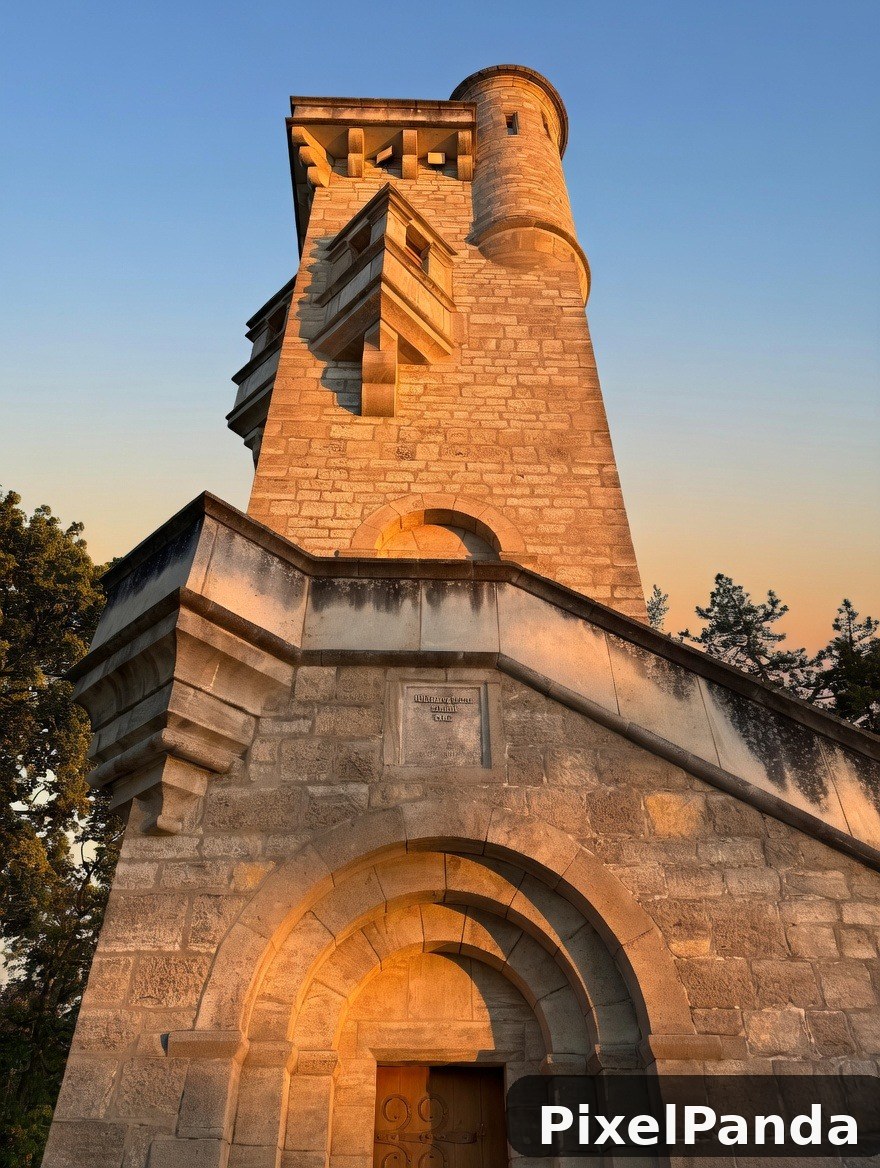 Golden Hour Monument — Made with PixelPanda