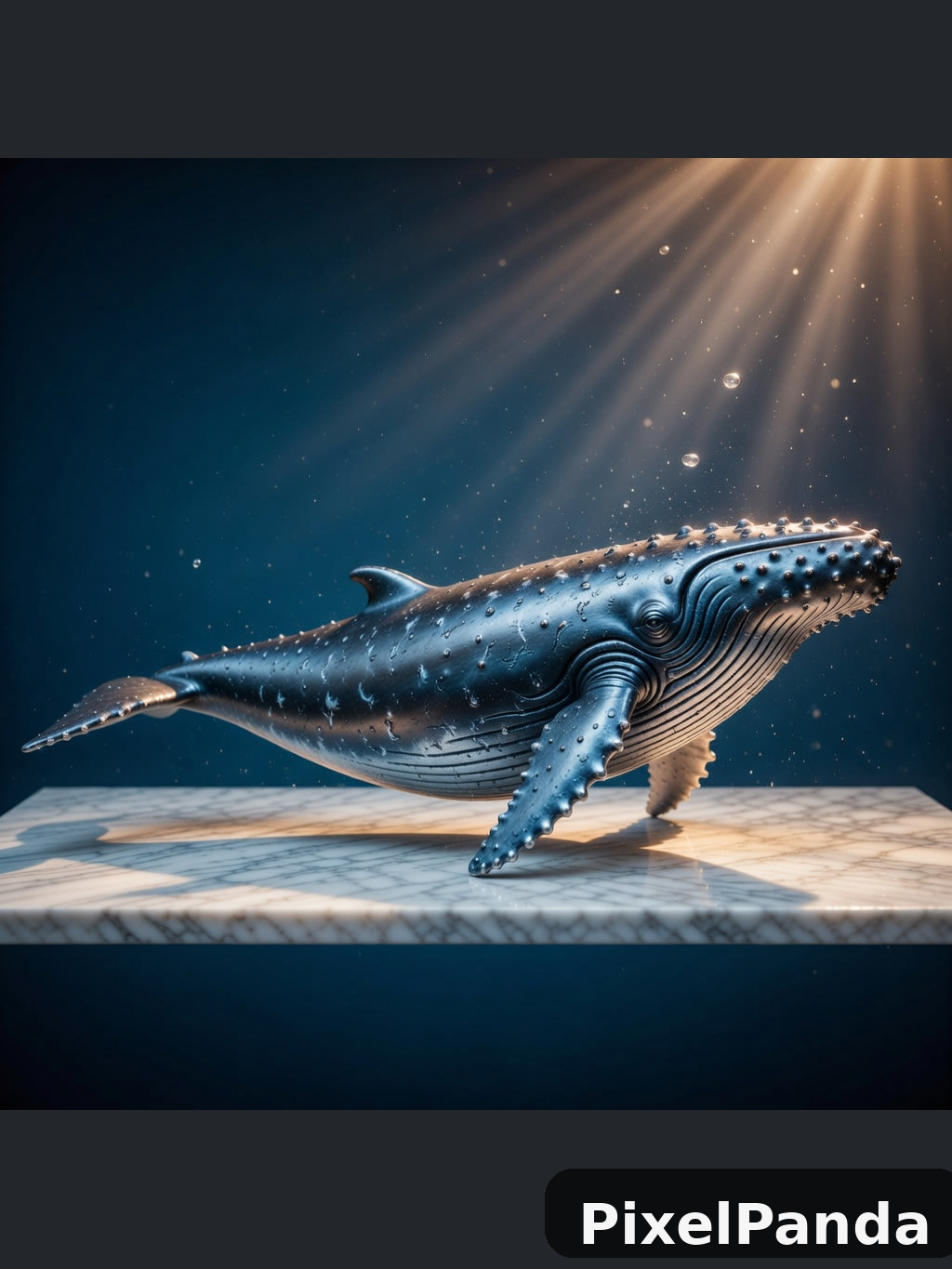 Sunlit Ocean Encounter — Made with PixelPanda